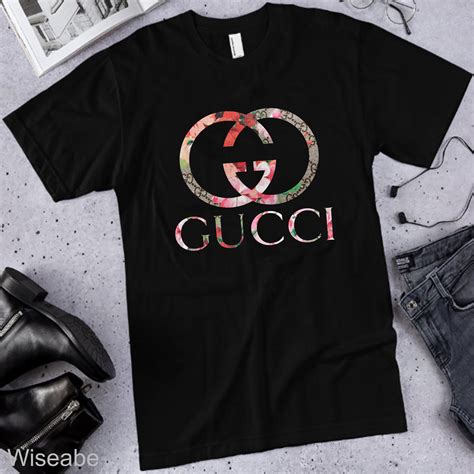 gucci t shirts cheap with a flower|cheap gucci shirts for women.